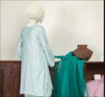 PALE BLUE TEXTURED 3PC STITCHED - Image 5