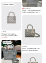 Dior Lady Dior Grey Lambskin – LOVELOTS LUXURY...Amazon Lot - Image 2