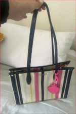 KATE SPADE Market Striped Tote Bag. - Image 3