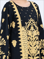 Black Tunic  with Embroidery and Embellishment. - Image 5