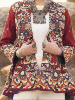 Red Khaddar Jacket - AWP-JT-393  by Almirah - Image 4