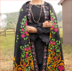 Black Khaddar 3Pc Stitched - Image 2