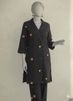 Coat Collar Embroidered Two Pcs. by ETHNC