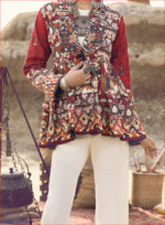 Red Khaddar Jacket - AWP-JT-393  by Almirah - Image 5