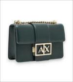 A|X Armani Exchange LOGO METAL GREEN BAG - Image 3