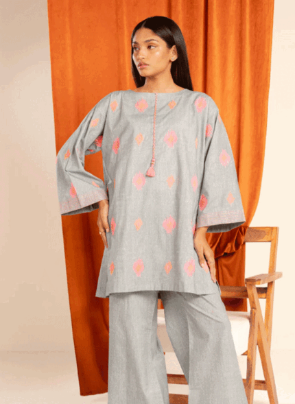 RTW | SHIRT & BOOTCUT PANT IRISH | EMBROIDERED  2PCS.